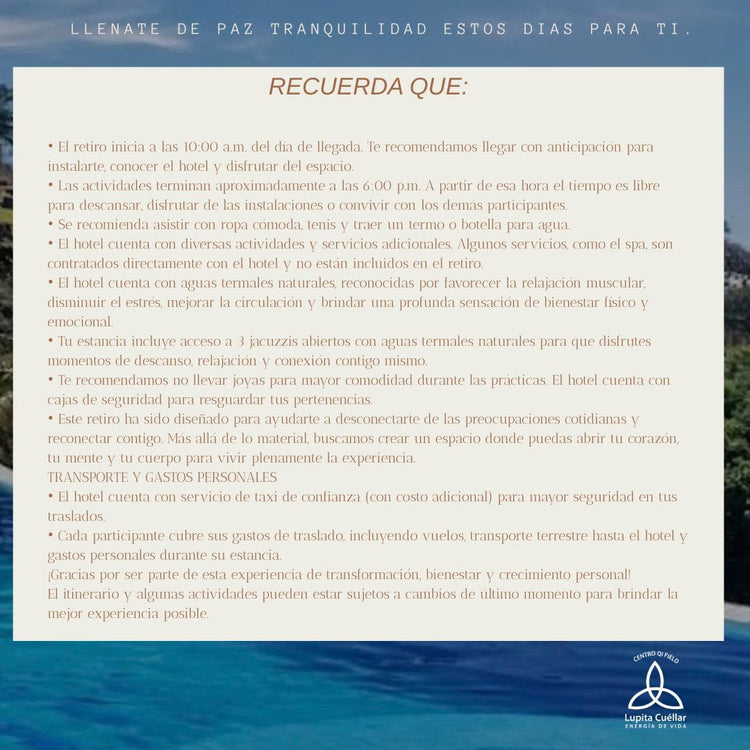 RETIRO ZHINENG QI GONG -LAGO DE CHAPALA 2026 - HAB IND
