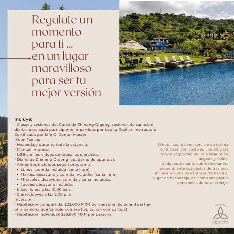RETIRO ZHINENG QI GONG -LAGO DE CHAPALA 2026 - HAB IND